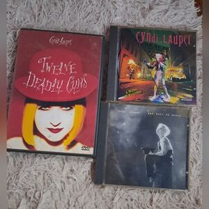 Cyndi Lauper CD Collection - Red and Black